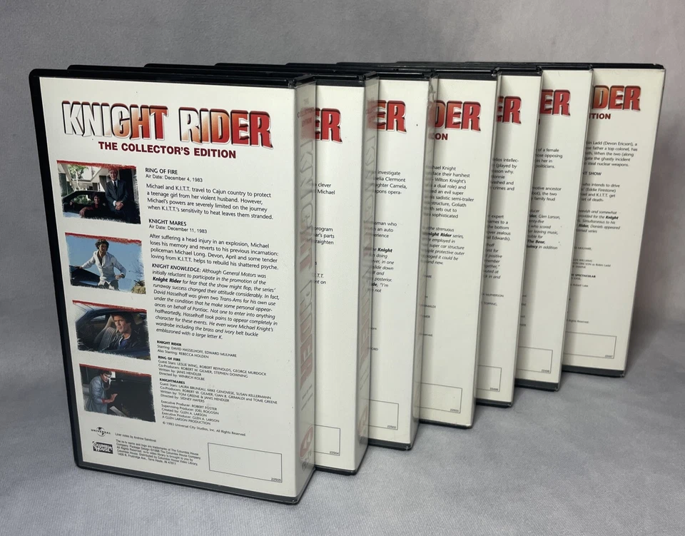 Knight Rider Collector’s Edition VHS Lot of 7 Michael Knight 80s TV - Image 4 of 4