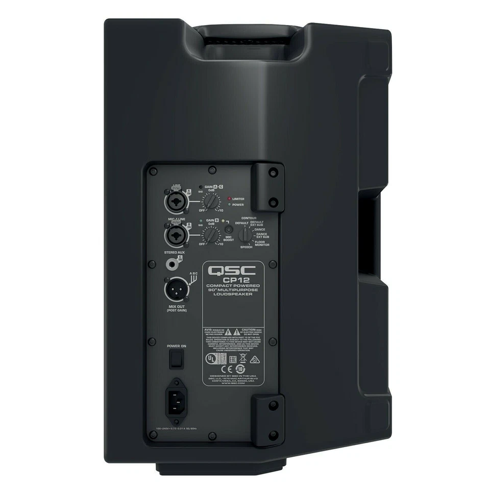 QSC CP12 12-inch 1000 Watts Active PA / DJ Powered Loud Speaker + CP12 Tote Bag. - Image 4 of 4