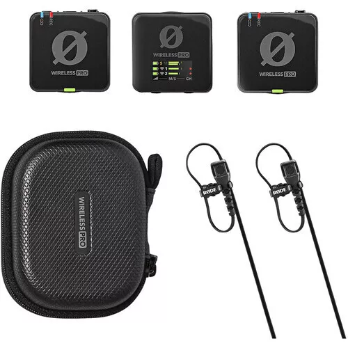 Rode Wireless PRO 2-Person Lavalier Mic System - Clip-On Microphone/Recorder Duo