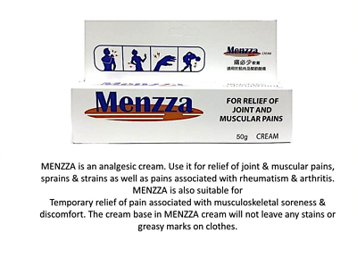 3X Menzza (Exp 03/2027) Cream 25g - Relief of Joint & Muscle pain