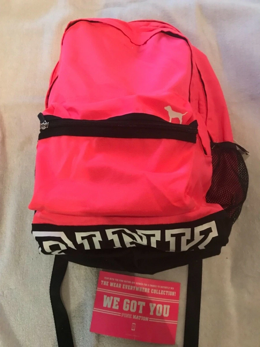 Victoria secret pink top backpack for school