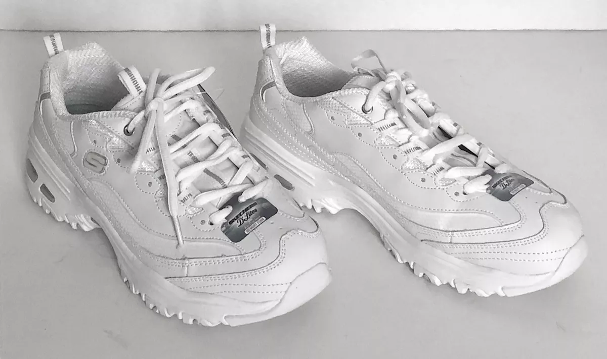 Skechers d lites femme 2024 blanche