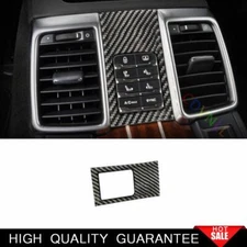 For Porsche Panamera 2010-2016 Real Carbon Fiber Rear Seat Button Handle Panel