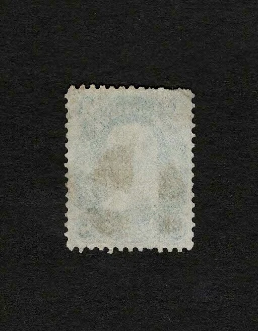 US 1861 #63 Benjamin Franklin 1c Blue w/Fancy Cancel VF-XF Used - Image 3 of 3