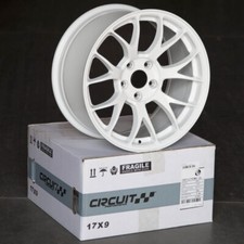 Circuit Csf2 17x9 5x114.3 35 Gloss White Spun Forged Wheels Set Of 4 Lighweight