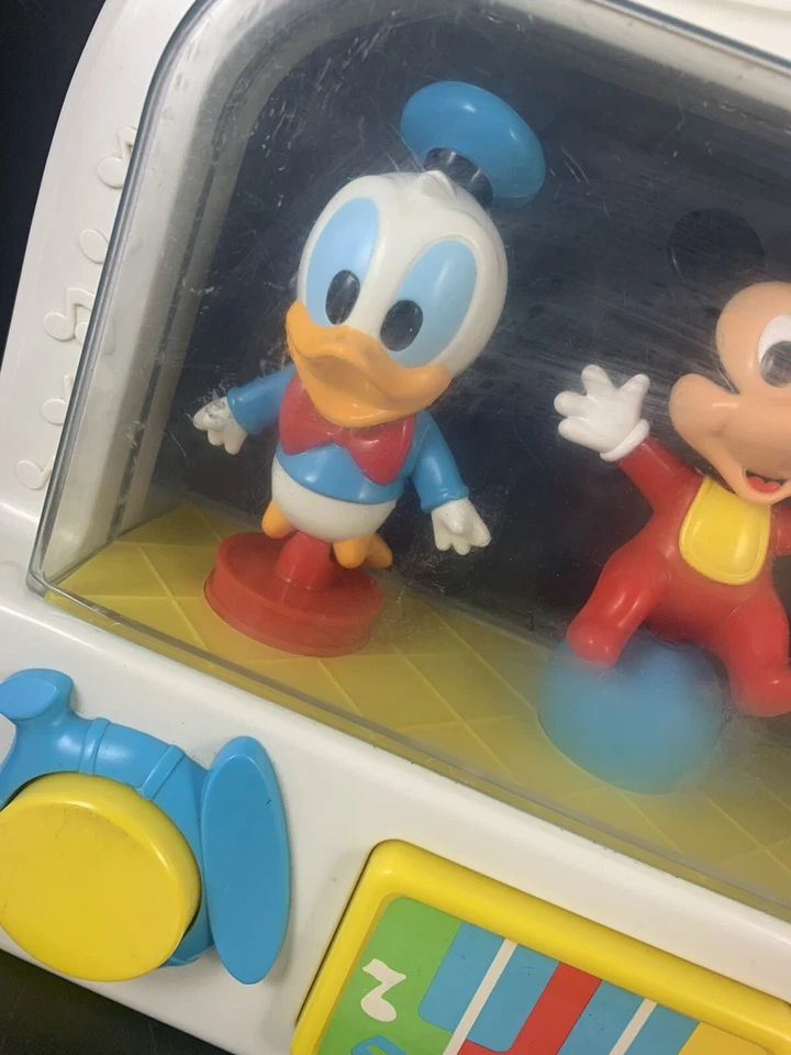 复古美泰迪士尼婴儿床活动音乐米奇米妮唐纳德工作无夹游戏 — 第 3/4 张图片