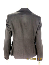 JONES NEW YORK SUIT SZ 6 NWT Poly/Rayon/Spand Raisin Brown Lined Blazer Jacket