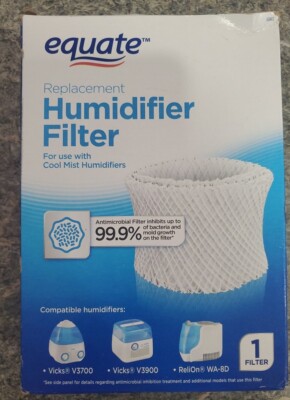 Filter Equate Replacement Humidifier Filter EQWF2 Antimicrobial Vicks Relion