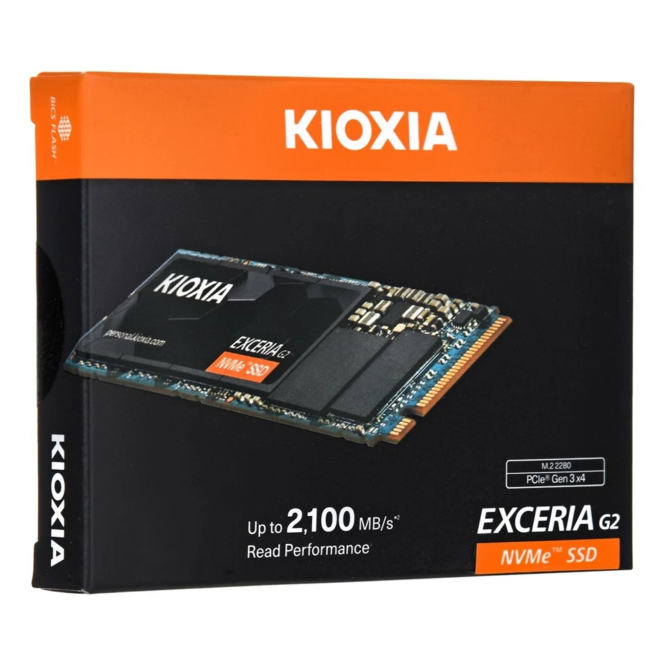 4582563853980 Kioxia EXCERIA G2 500 GB M.2 PCI Express 3.1 NVMe BiCS FLASH TLC K - Image 3 of 3