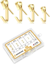 Picture Hanging Hooks, 50 Pcs Heavy Duty 10-50 Lbs Picture Hangers Hardware Kit