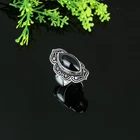 Black Onyx Gemstone 925 Sterling Silver Gift Jewelry Ring Size 6 X-Mas Gift D922