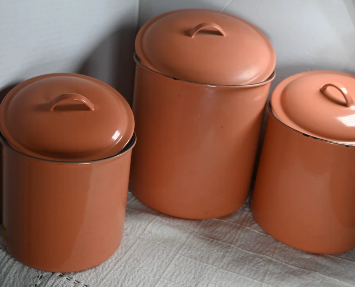 enamelware canister products for sale | eBay