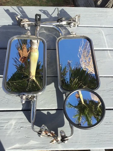 1967-79 Ford Truck West Coast Jr FOMOCO W/Working Swing Lock Stainless Mirrors 