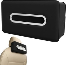 Upgraded Car Tissue Holder, Premium PU Leather Backseat Tissue Case Holder for 1