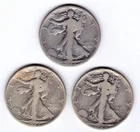 Walking Liberty Half Dollars:  1923-S  1927-S  1928-S