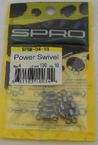 Spro SPSB-04-10 Schwer Ss Drehbar Gunmetal Schwarzes Finish 130Lb Test 10Ct - Bild 2 von 2