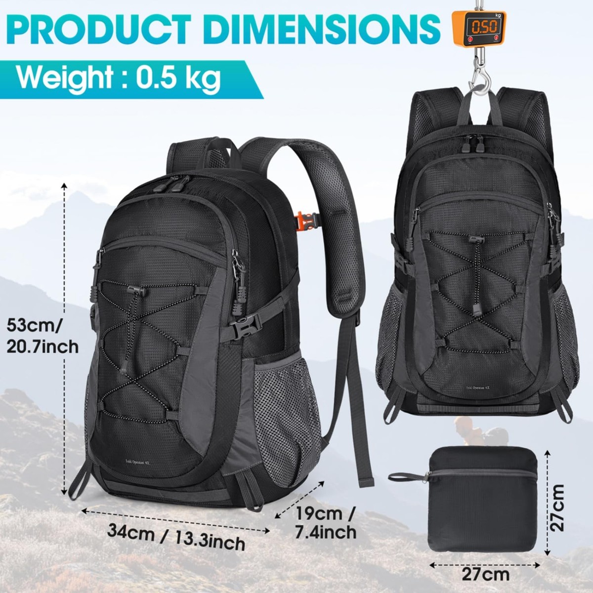 Zaino Da Trekking 40 Litri FLEX - Impermeabile, Traspirante, Per Escursionismo E Viaggi - Foto 4