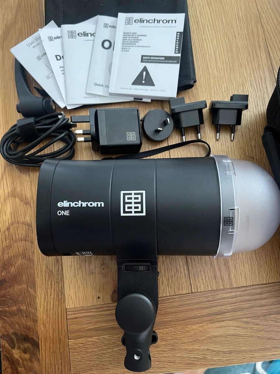 Elinchrom 500 ch-1020 Studio Flash Full Ensemble 2 Pièce + très bien