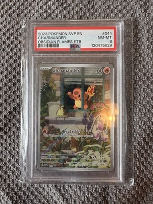 PSA9ヒトガゲARプロモ 英語版SVP044 Charmander PROMO Pokemon Center Stamp Charmander (SVP044 English Promo) - Pokumon