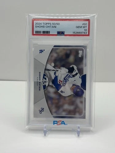 2024 Topps 50/50 Shohei Ohtani #91 PSA 10 Dodgers GEM MINT
