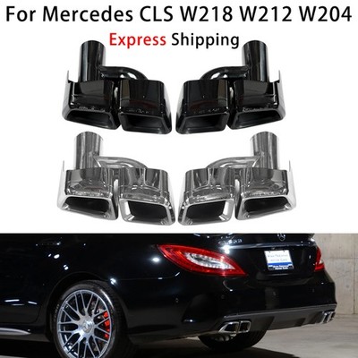 For Mercedes CLS E S Class W204 W212 W218 Exhaust Tip Weld-on Chrome Stainless