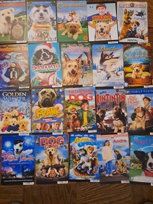 20 DOG Movies  Blockbuster Movie Backer Cards  5.5  x 8    ShipsFree