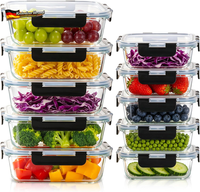 GlasbehäLter Set 10 StüCk FüR Meal Prep Und Aufbewahrung Ofenfest, Auslaufsicher