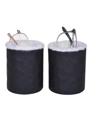 Plush Lined Eyeglasses Holder Night Stand Silicone Anti-scratch Glasses Holde...
