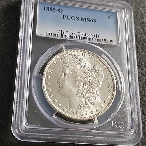 1885 O Morgan Dollar PCGS MS63