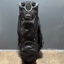 Naples Bay Black Cart 15 Way Divider Golf Bag 9 Zipper Pouches