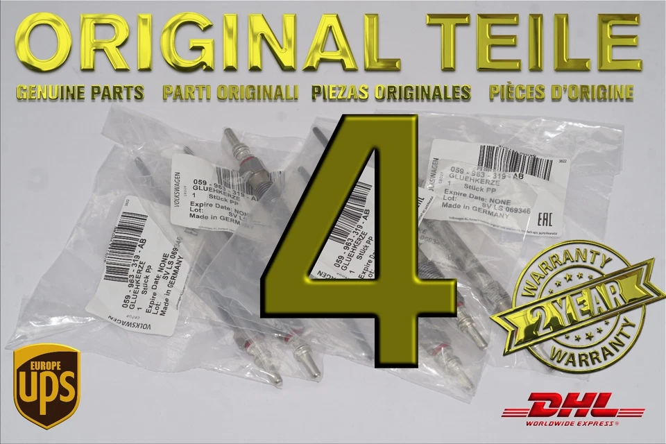 059963319AB NUEVAS BUJÍAS INCANDESCENTES GENUINAS 20 PIEZAS ORIGINALES Foto 3 de 4