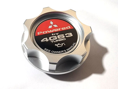 SILVER BILLET CNC ENGINE OIL FILLER CAP FOR MITSUBISHI ECLIPSE EVO 4G63 TURBO