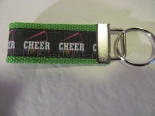 Cheerleader Key Fob. Sturdy and Handmade in USA.