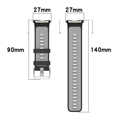 Silicone Dual-color Watch Strap Band Belt Bracelet for POLAR Vantage V2 Parts
