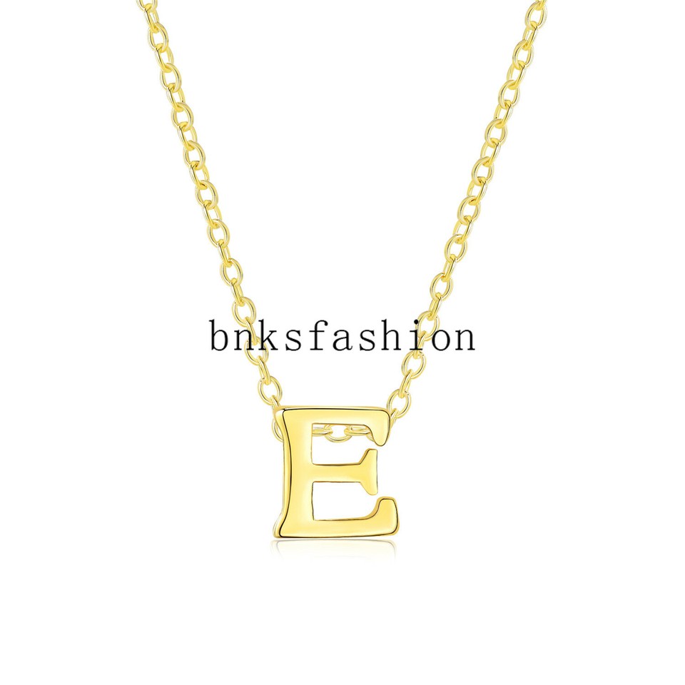 Love Letter Custom Pavé Initial Necklace Yellow Gold / 16" / 3 - Foto 4