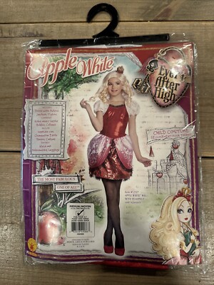 Halloween Costume Kids Apple White Ever After High  M Ages 5-6  NEW 
