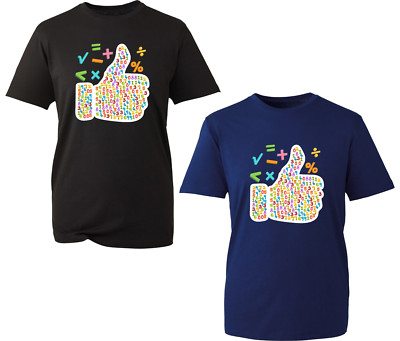 T-Shirt Weltzahlentag Mathe-Tag lustig Daumen hoch farbige Zahlen Charity-Tag