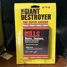 Giant Destroyer Bomb 4 Pack Gophers Moles Rats Yards Garden Lawn *NEW*