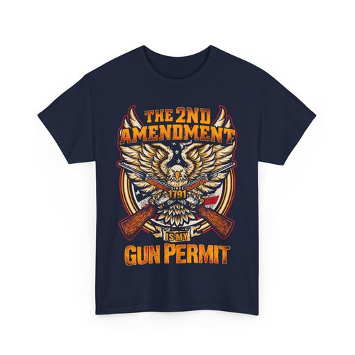 2nd Amendment right to bear arms Constitutional Carry Unisex Heavy Cotton Tee - Picture 5 of 16