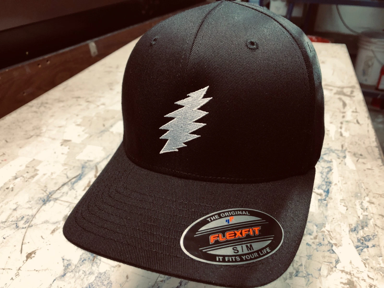 Grateful Dead SYF 'Bolt" Embroidered Flexfit Ball Cap Black, Navy or Olive