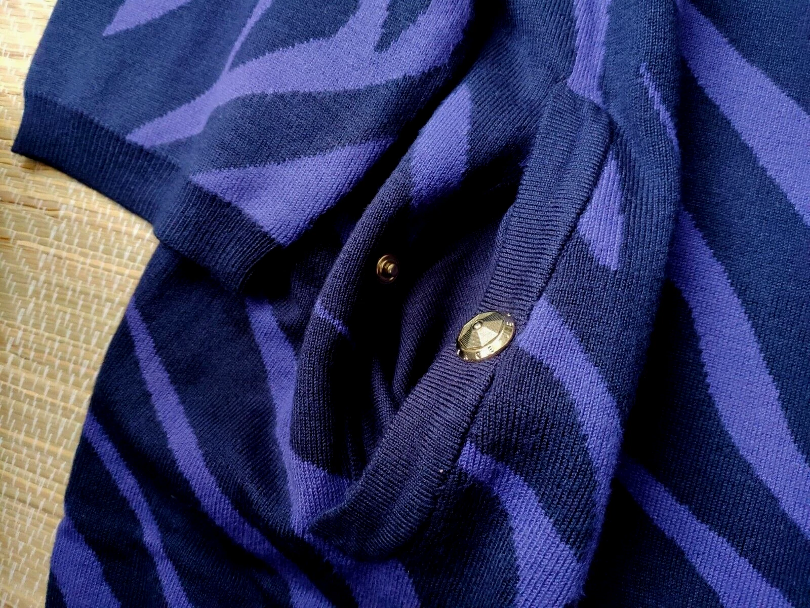 Abito Versace Jeans Filato Soverato in maglia zip intera 2 tasche frontali