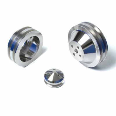 Small Block Ford 2 Groove V-Belt Pulley Kit SBF LWP 289 302 351W LWP 2V ALT