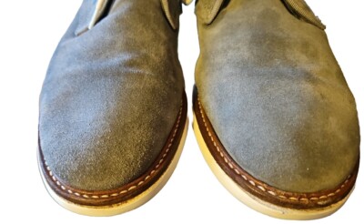 Wallin & Bros Gray Suede Chukka Boots Men display picture 3