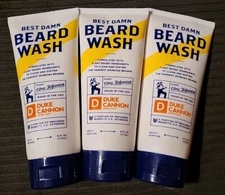 (3) Duke Cannon Best Damn Beard Wash Citrus Hefeweizen 6oz