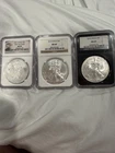 Lot Of Three Silver Eagles