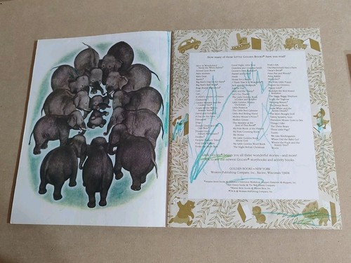 A Little Golden Book - The Saggy Baggy Elephant - 1974 Light Crayon In Covers - Picture 4 of 5