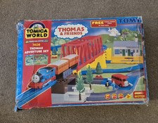 Vintage Tomy Tomica World Thomas Adventure Set 7408 Road Rail Trackmaster Boxed