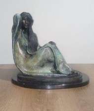 VICTOR GUTIERREZ " BRILLO DE LUNA " BRONZE SCULPTURE SIGNED
