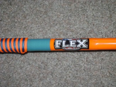 GLOW ROD MEAT HUNTER FLEX 10' HVY SPINNING -GLOWS ORANGE UNDER BLACKLIGHT !