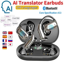 Headphones Translator Ai 3 IN 1, 144 Languages, Removal Of Noise, Helmet